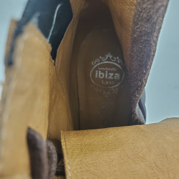 Jeffrey Campbell Brown Patchwork Platform Ankle Booties - Picture 7 of 7